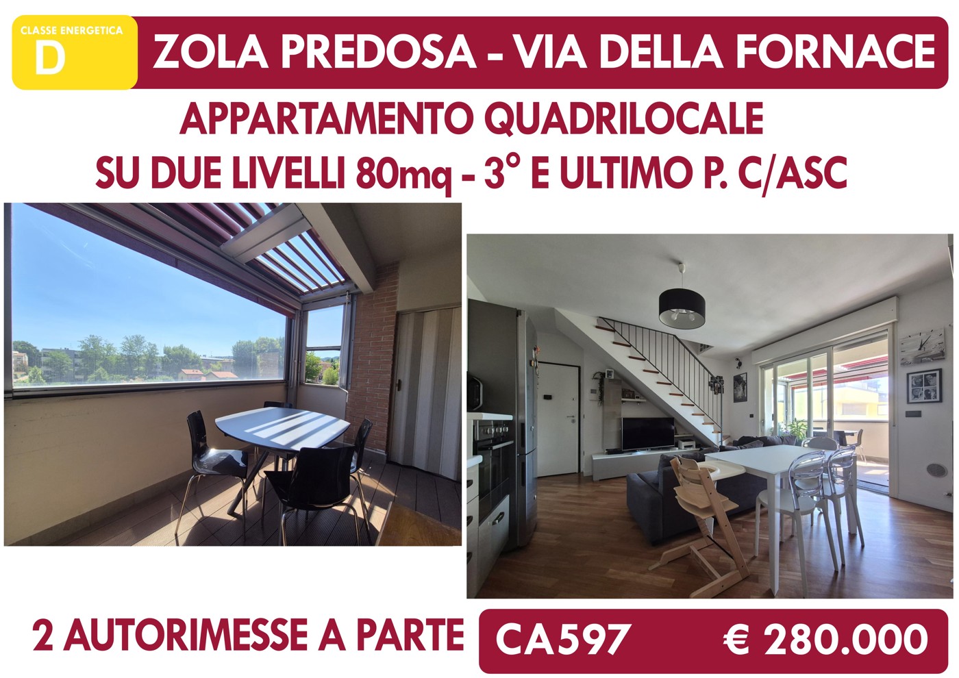 Quadrilocale ristrutturato a Zola Predosa