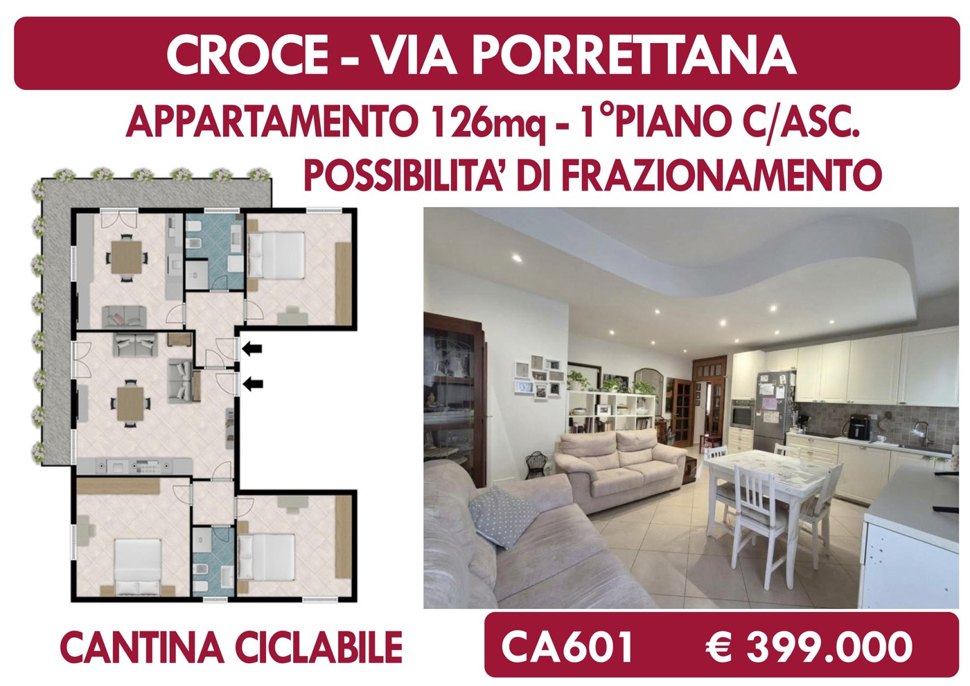 Appartamento ristrutturato a Casalecchio di Reno