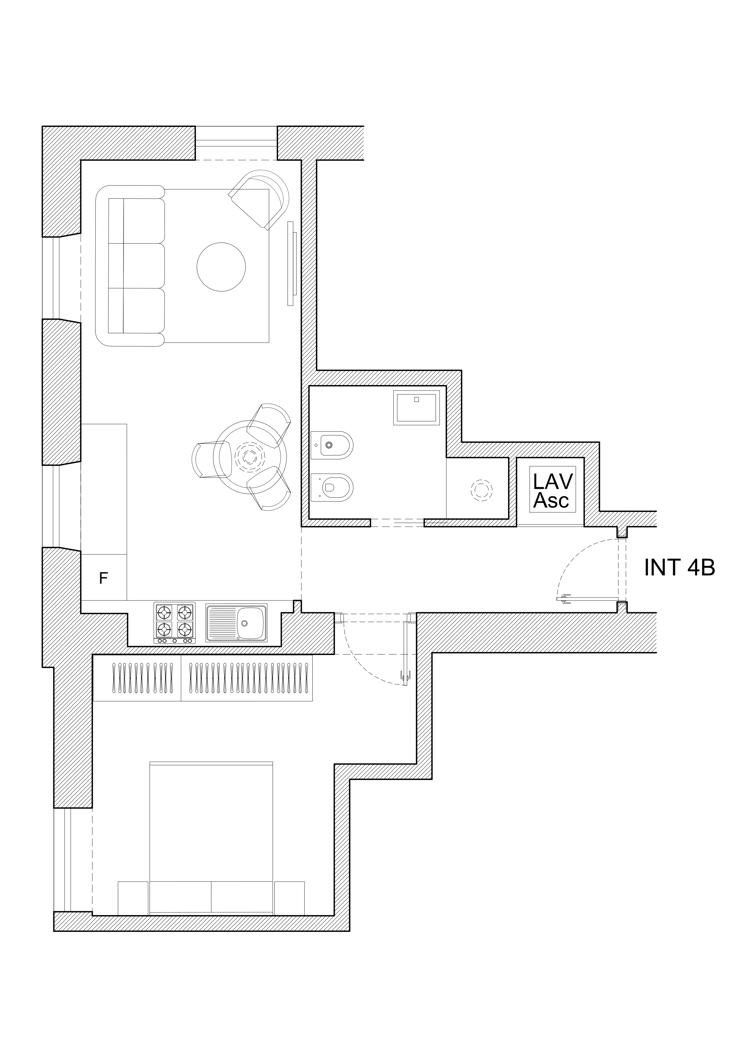 Bilocale ristrutturato a Roma