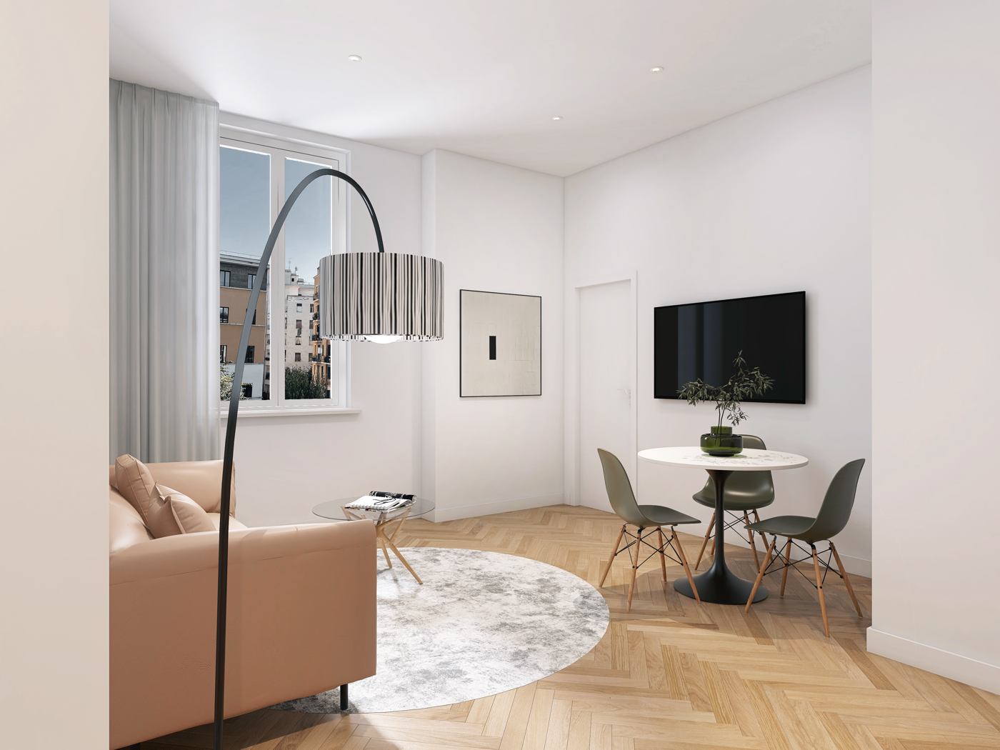 Bilocale ristrutturato a Roma