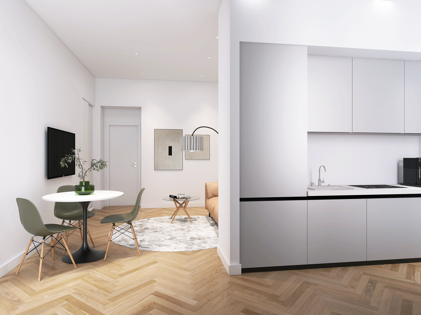 Bilocale ristrutturato a Roma