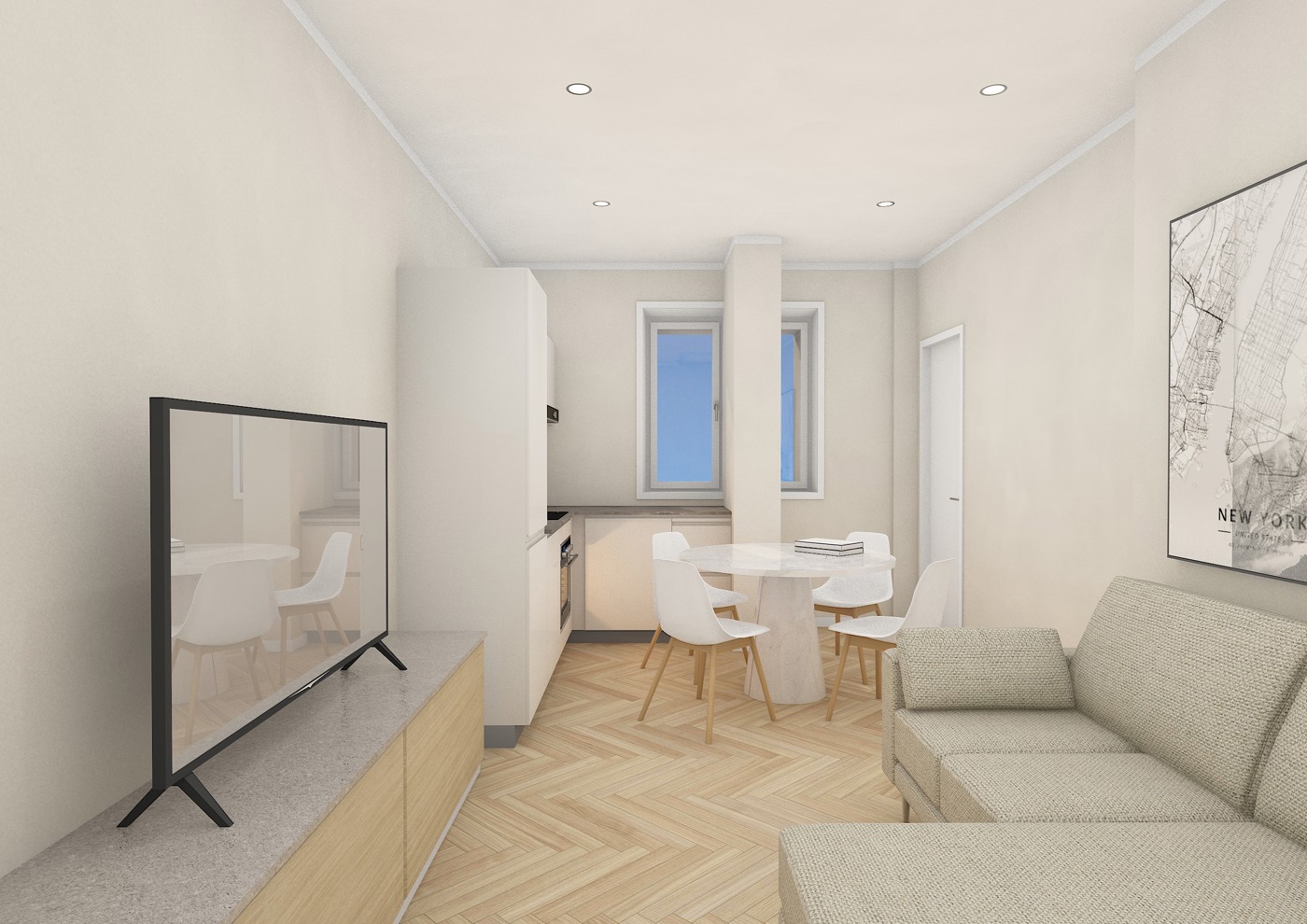 Bilocale arredato in affitto a Roma