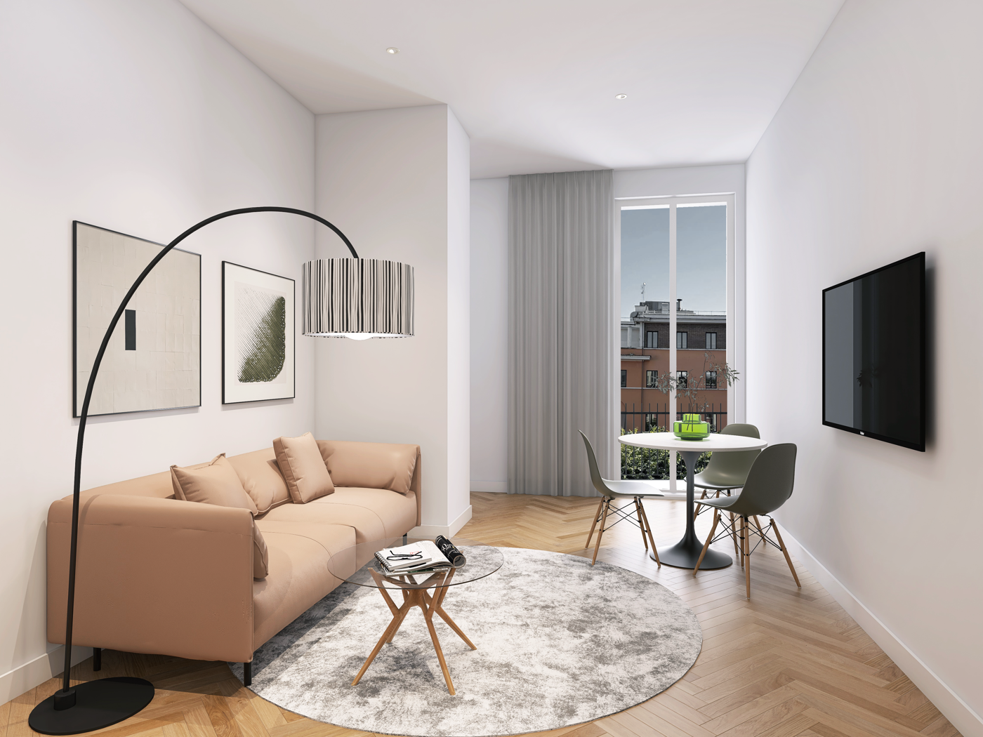 Trilocale ristrutturato a Roma