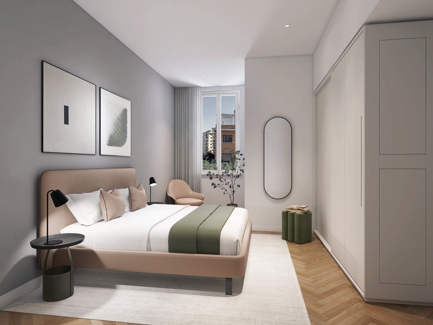 Trilocale ristrutturato a Roma