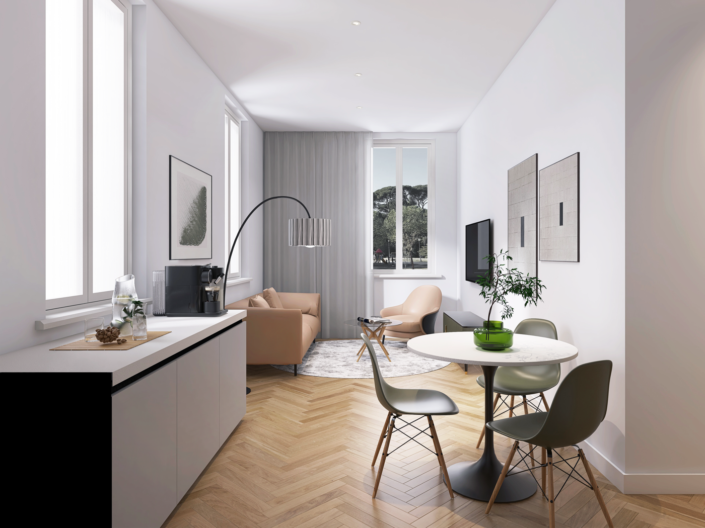 Trilocale ristrutturato a Roma