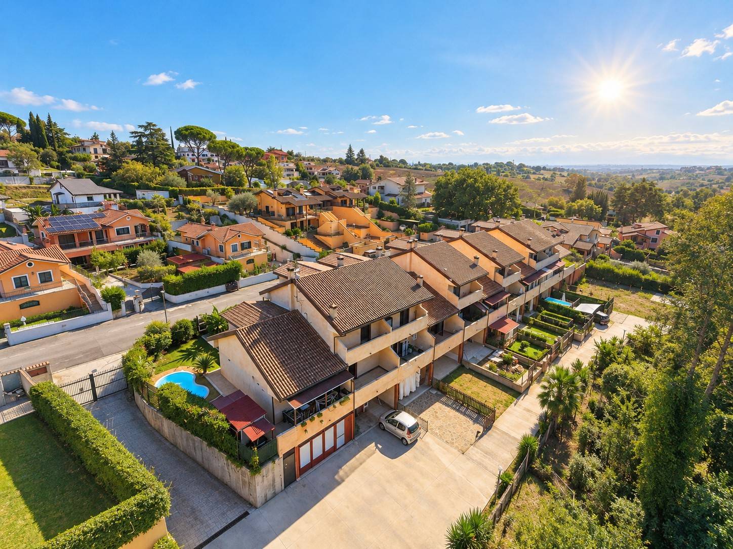 VILLA A SCHIERA in vendita a Riano, La Rosta