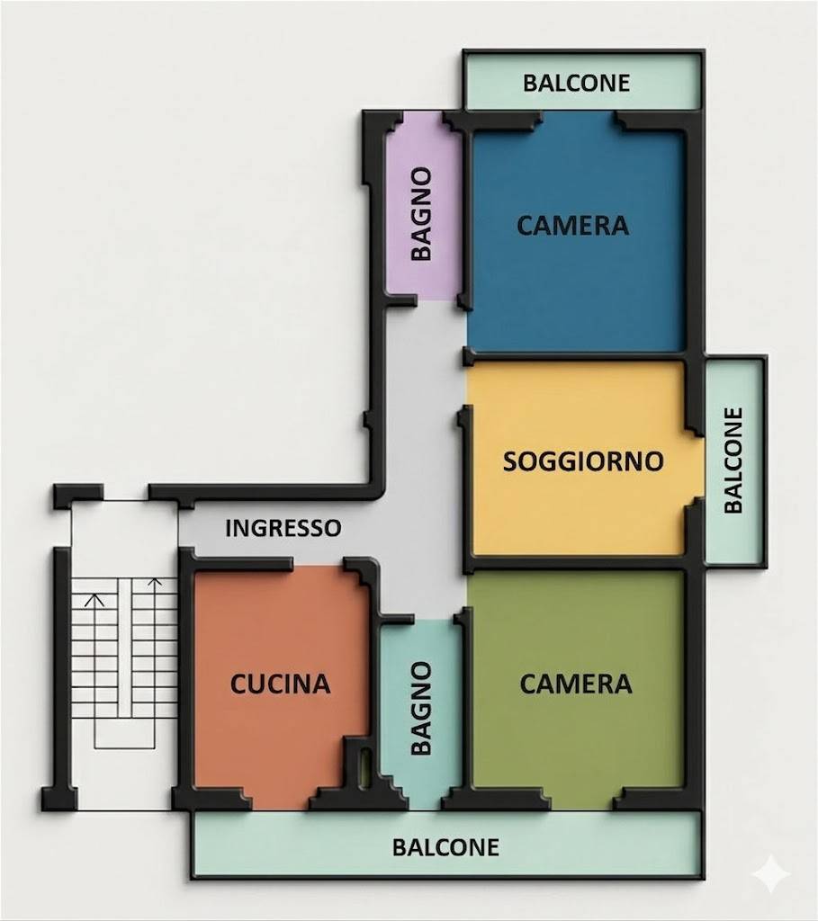 Appartamento in vendita a Cassano d'Adda
