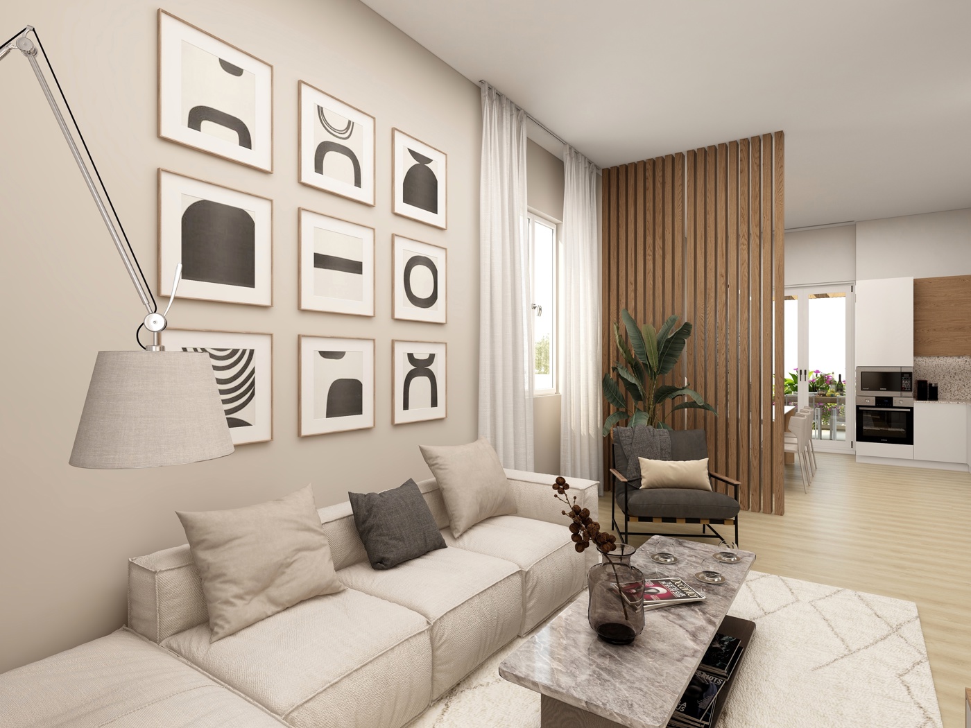 Trilocale ristrutturato a Monza