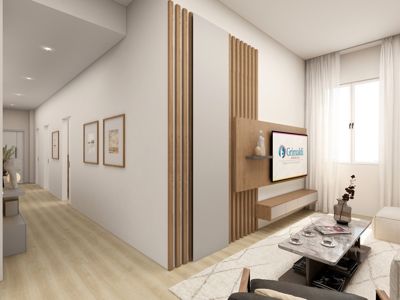 Trilocale ristrutturato a Monza