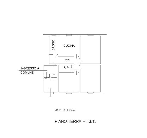 Quadrilocale da ristrutturare a Prato