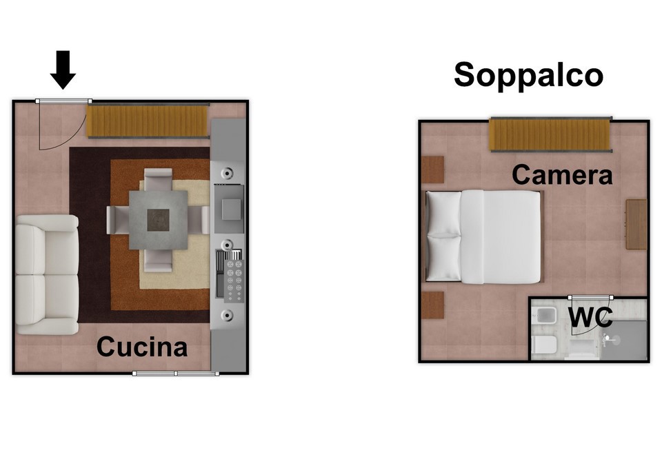 Monolocale arredato in affitto a Napoli