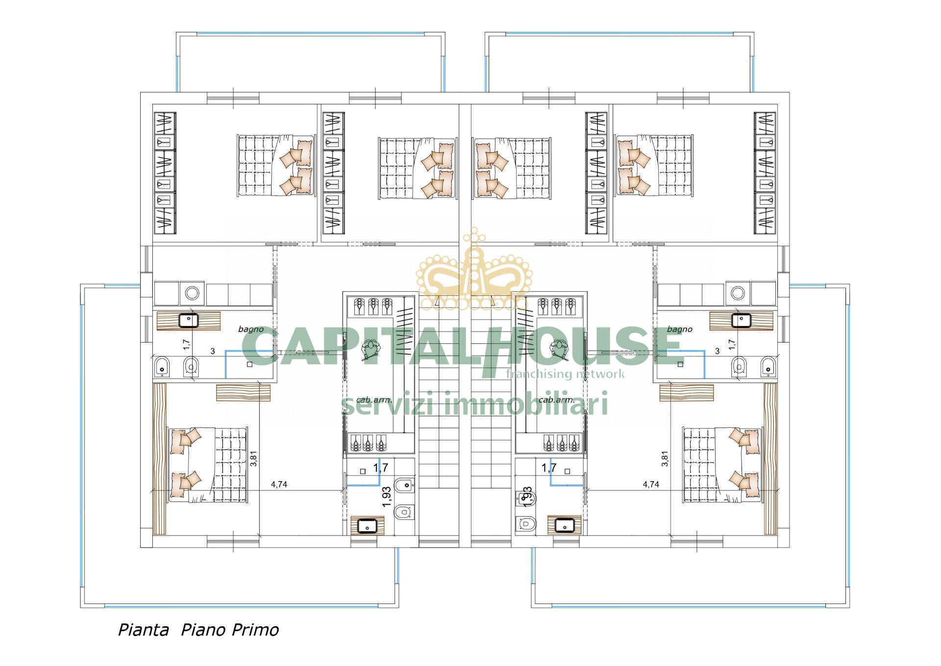 Villa bifamiliare in vendita a Lusciano