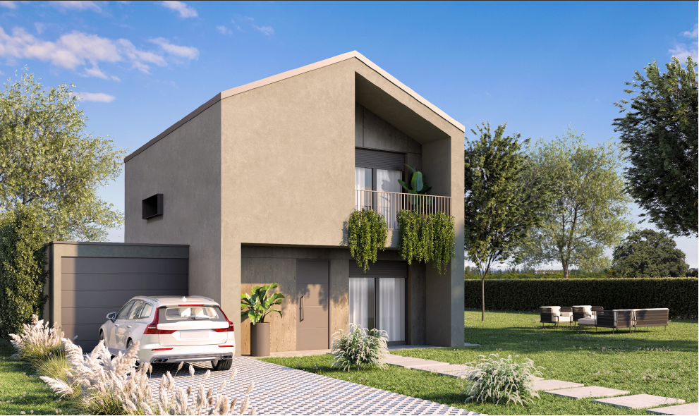 Villa Bifamiliare con giardino a Pozzoleone