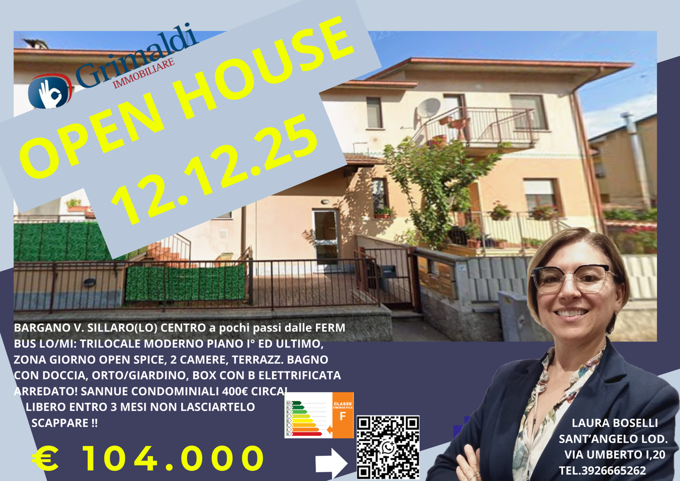 Trilocale in vendita a Villanova del Sillaro