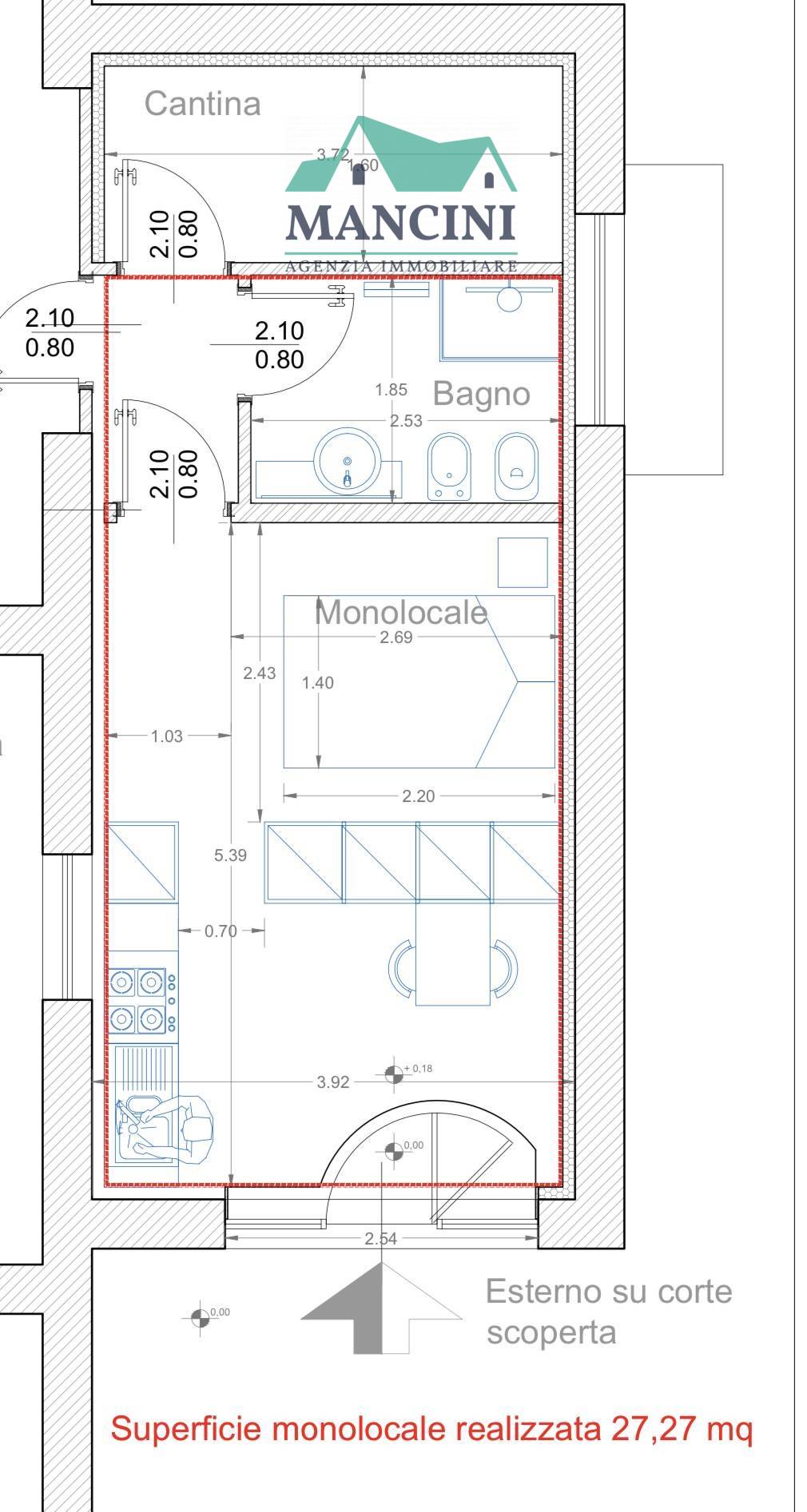 Studio/Ufficio in vendita a Jesi, Colle Paradiso