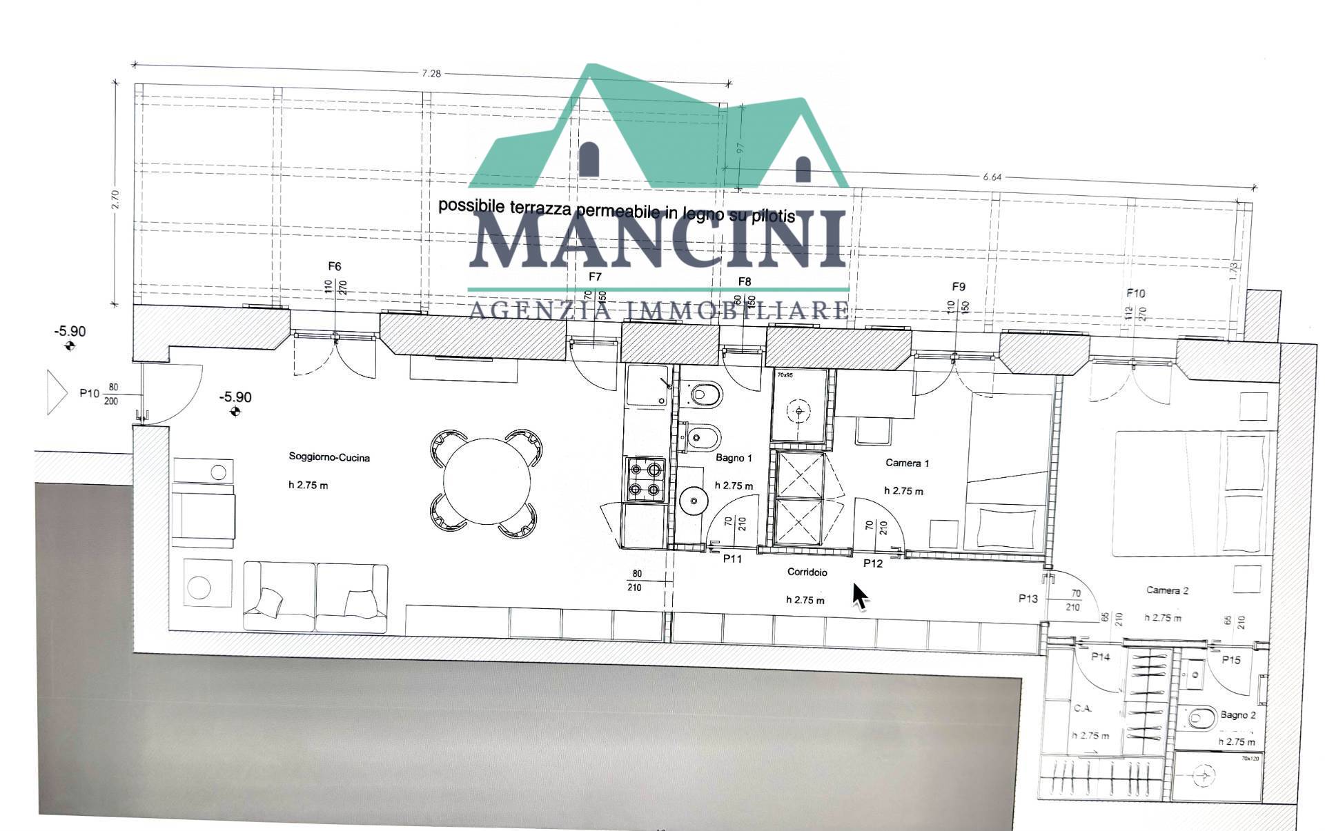 Appartamento in vendita a Jesi, CENTRO