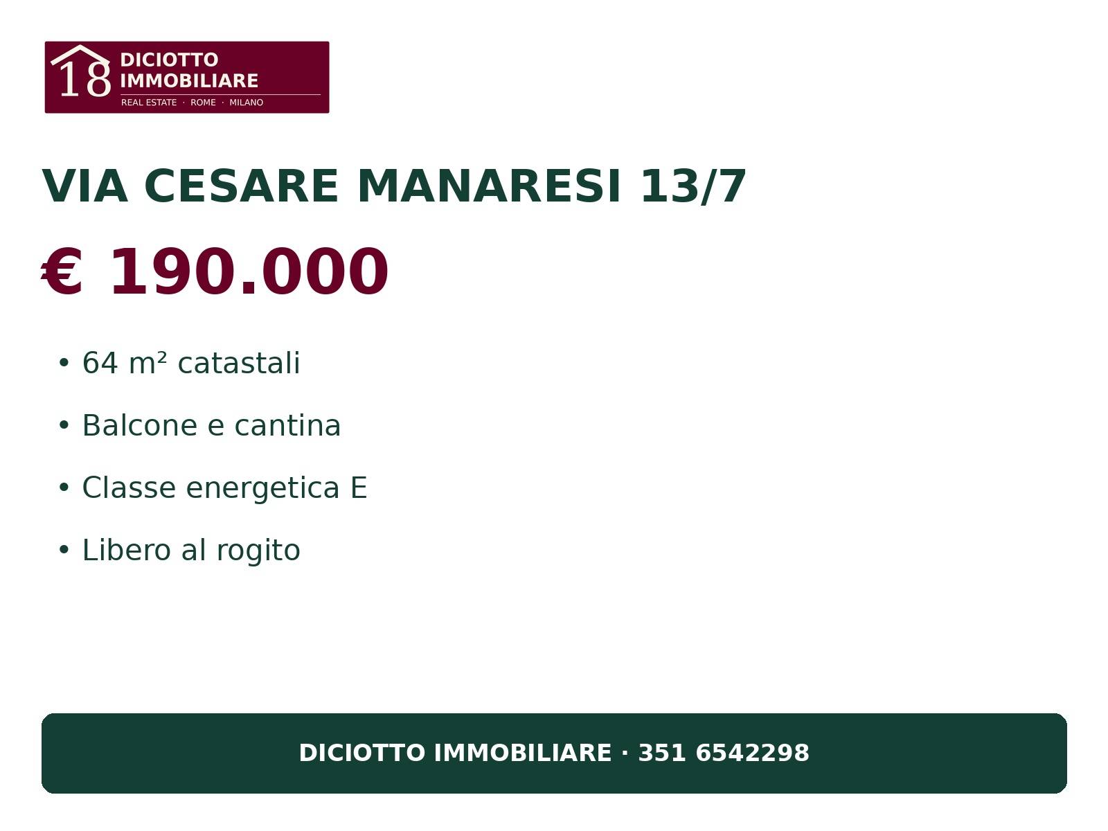 Appartamento in vendita a Milano, Baggio
