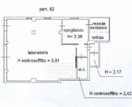 Magazzino in vendita a Viareggio