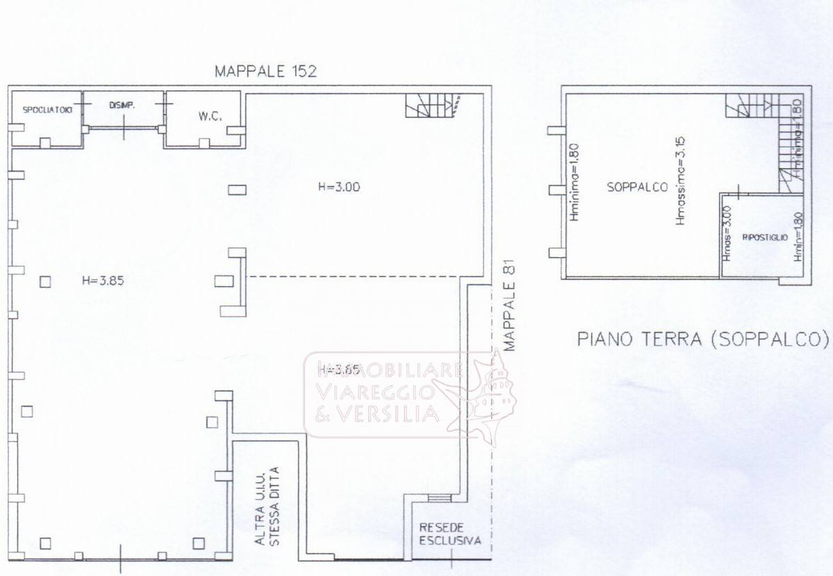 Capannone in vendita a Viareggio, Darsena