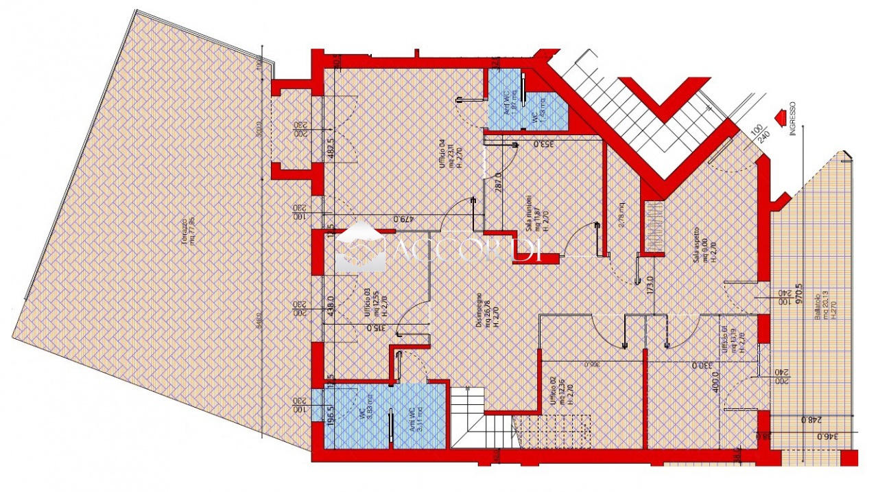 Ufficio con terrazzo a Trevignano