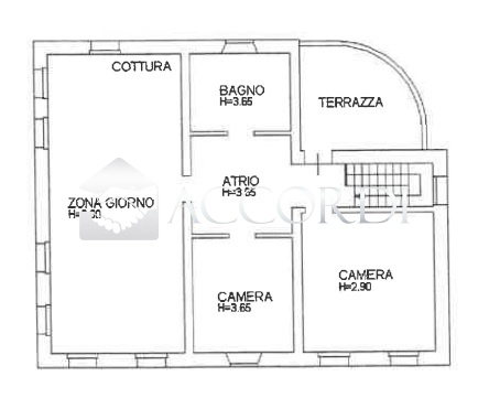 Trilocale con terrazzo a Montebelluna