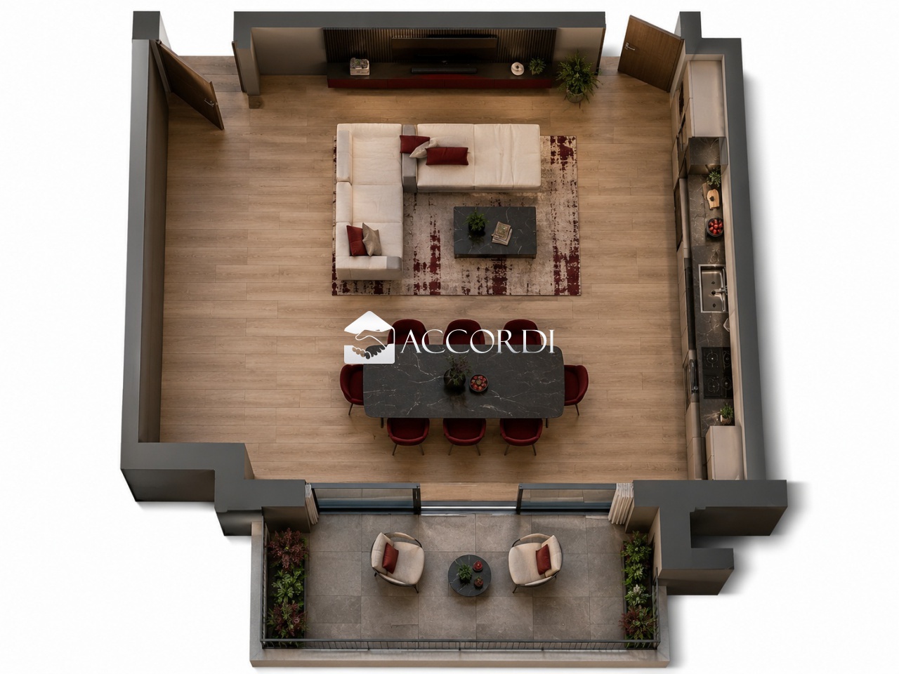 Quadrilocale con terrazzo a Trevignano