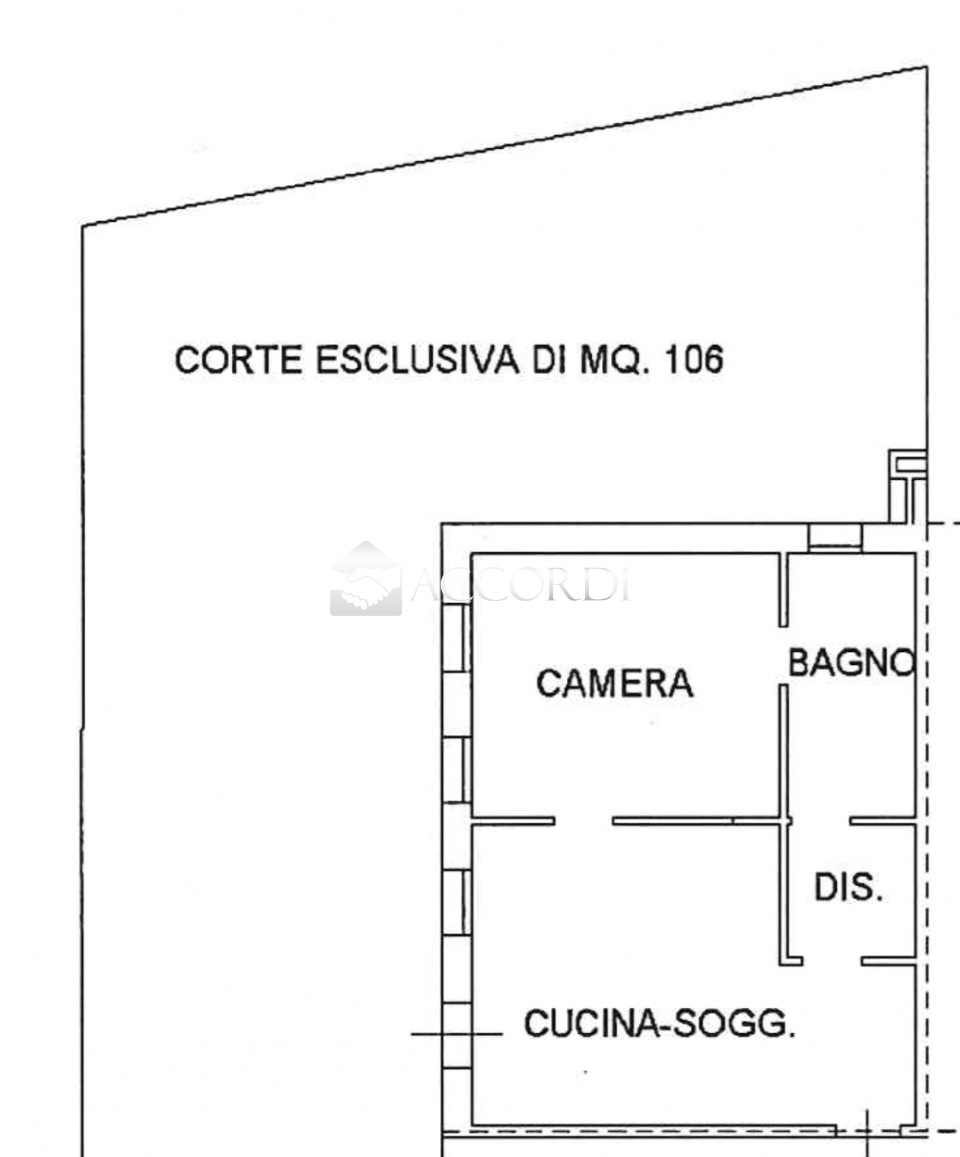 Bilocale con giardino a Vedelago