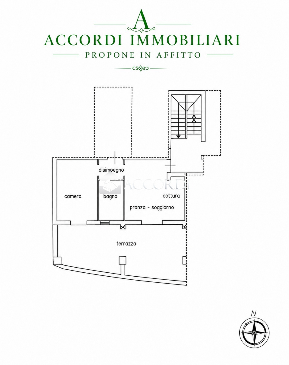 Bilocale arredato in affitto a Maser