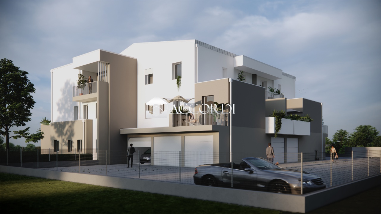 Trilocale con giardino a Carbonera