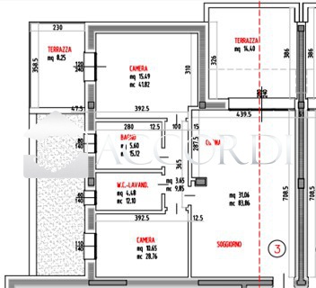 Trilocale con giardino a Carbonera
