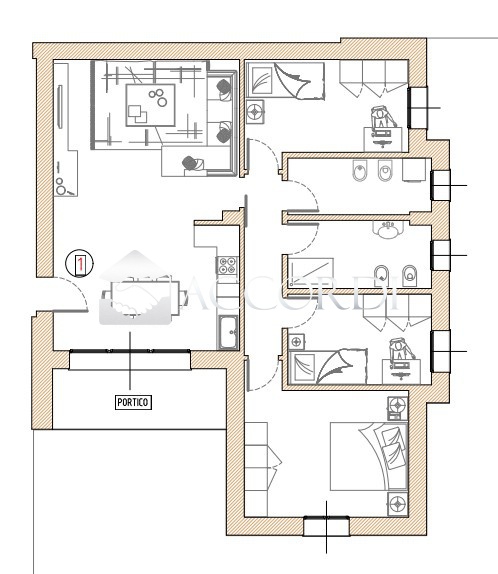 Quadrilocale con giardino a Carbonera