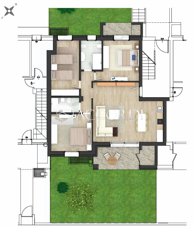 Appartamento con giardino a Susegana