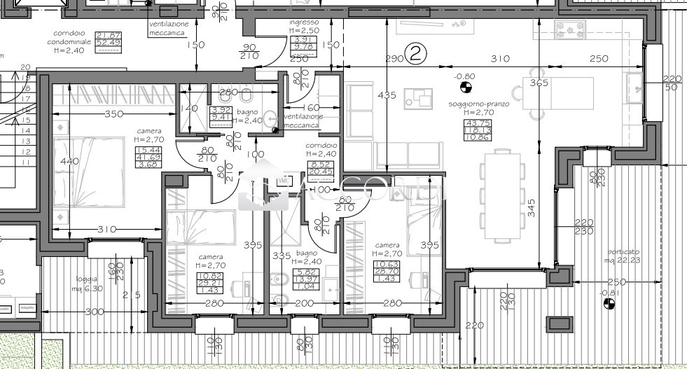 Quadrilocale con giardino a Conegliano