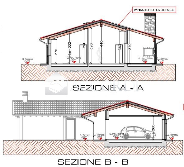 Villa con giardino a Arcade