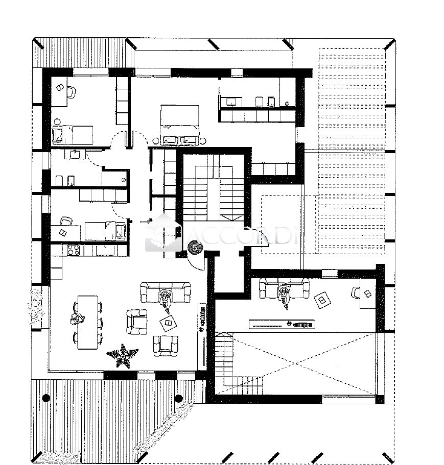 Attico con terrazzo a Venezia