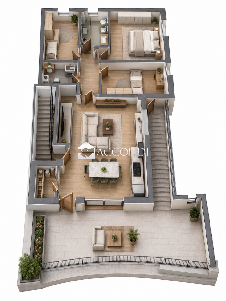Attico con terrazzo a Selvazzano Dentro
