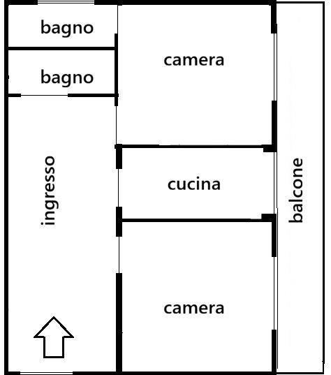 Stanza Singola ristrutturata in via delle vitalbe 4, Roma