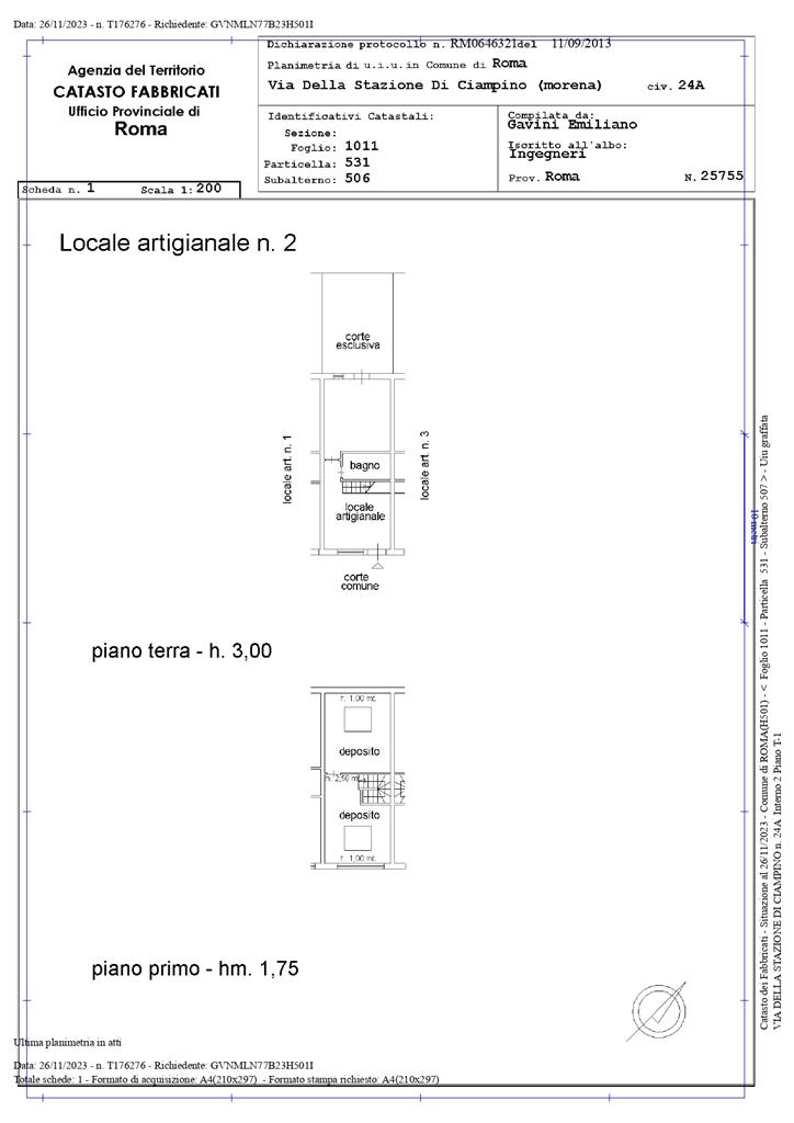 Ufficio con giardino in via della stazione di ciampino 14, Roma