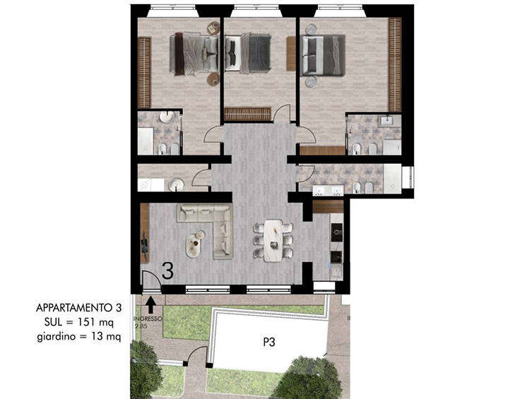 appartamento in vendita a Pisa