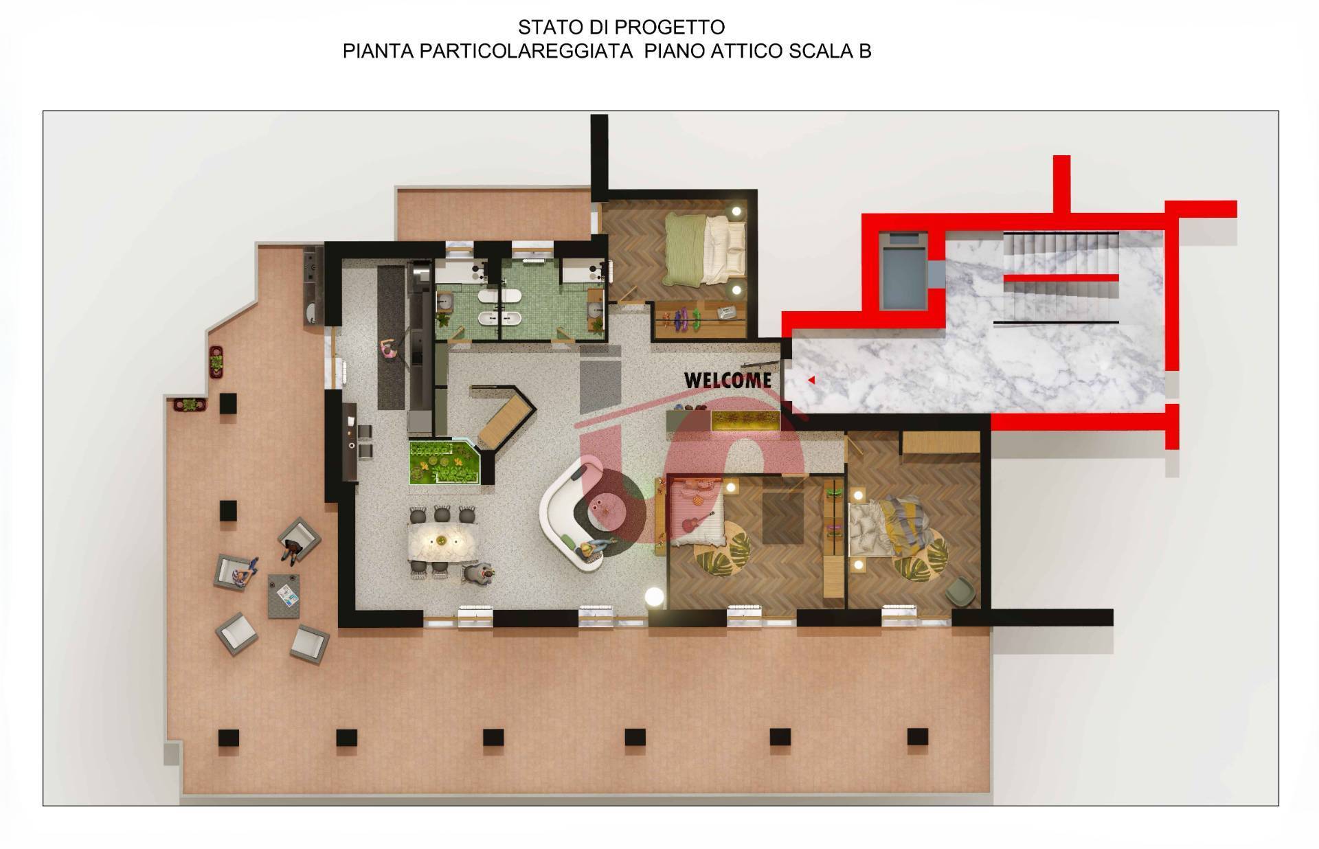 ATTICO in vendita a Benevento, Centro