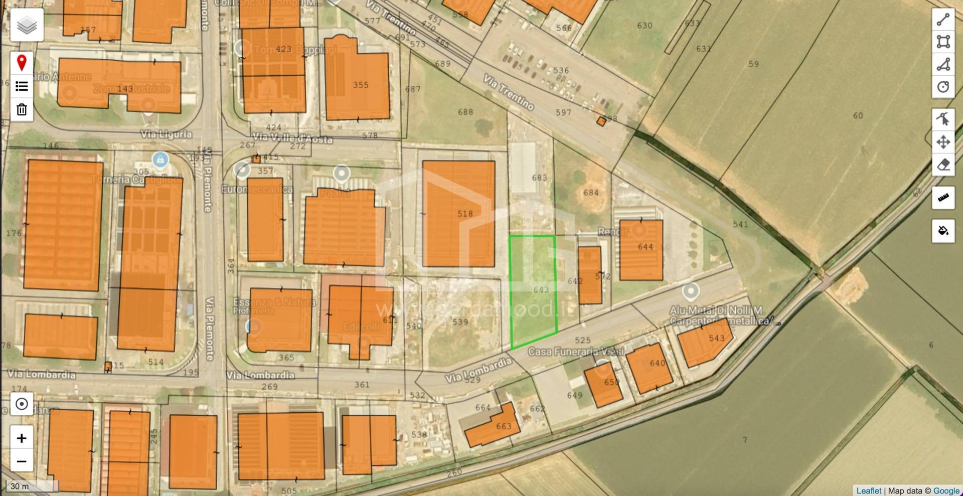 Terreno edificabile in vendita a Volta Mantovana