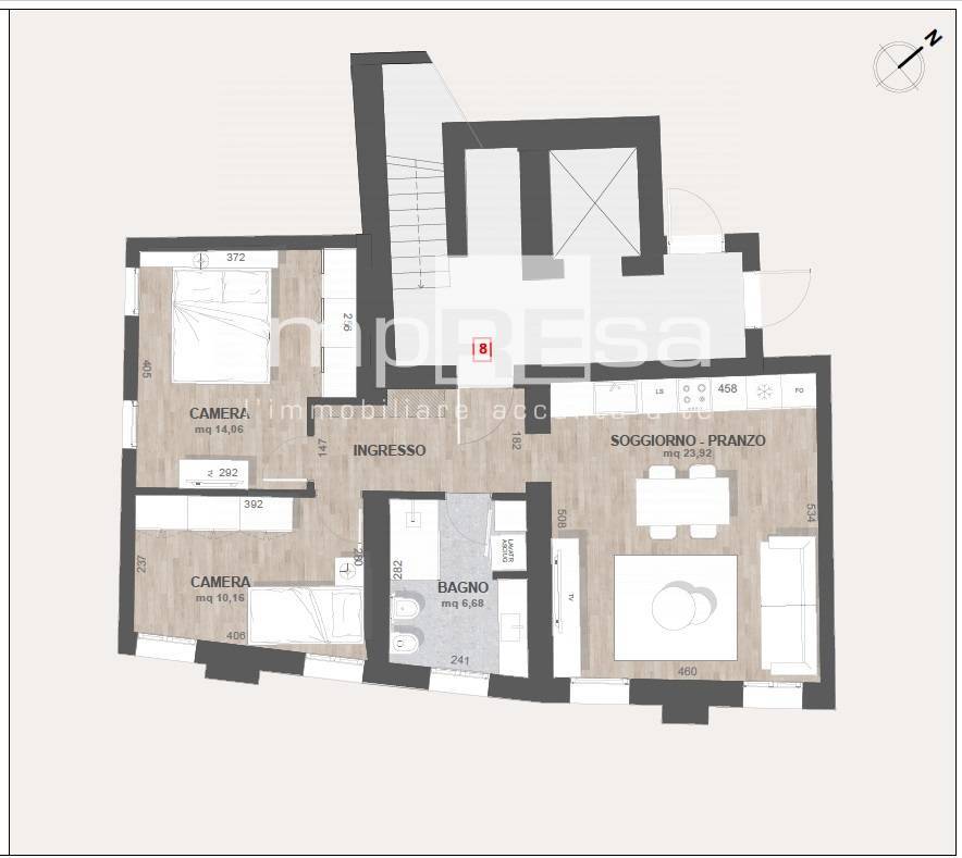 Appartamento in vendita a Treviso, Centro storico