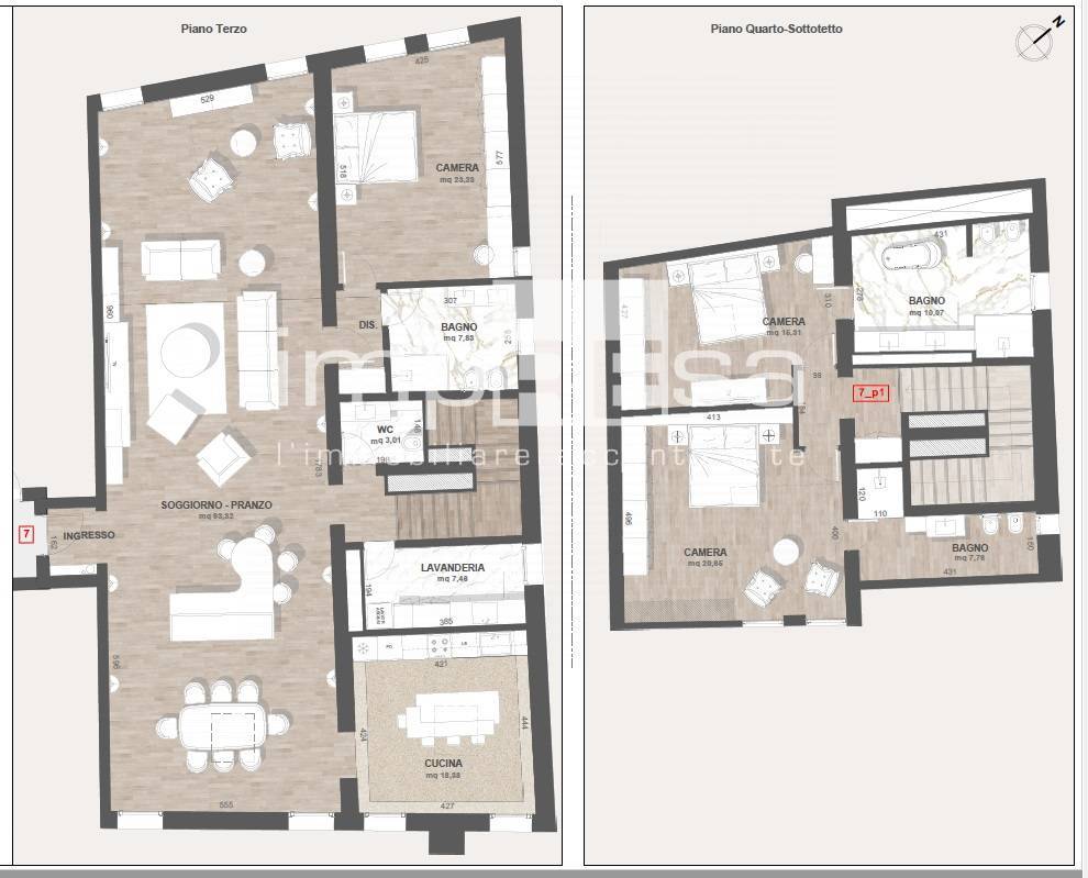 Appartamento in vendita a Treviso, Centro storico