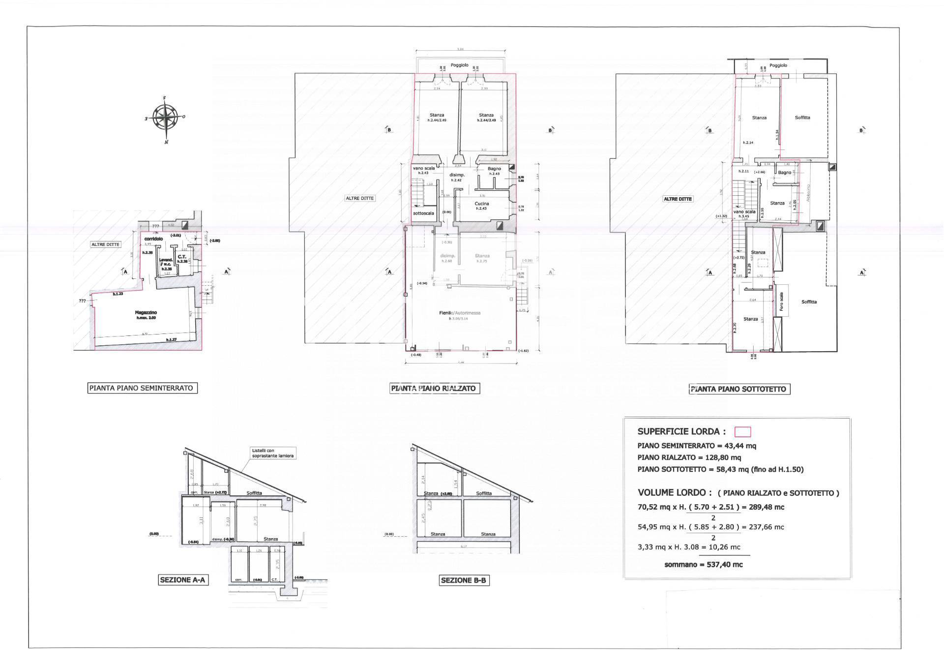 Abbinata/Bifamiliare in vendita a San Vito di Cadore