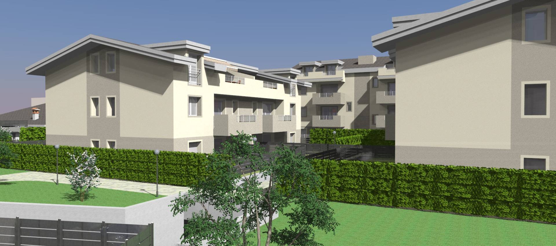 Trilocale con terrazzo. in vendita a Lainate, Pagliera