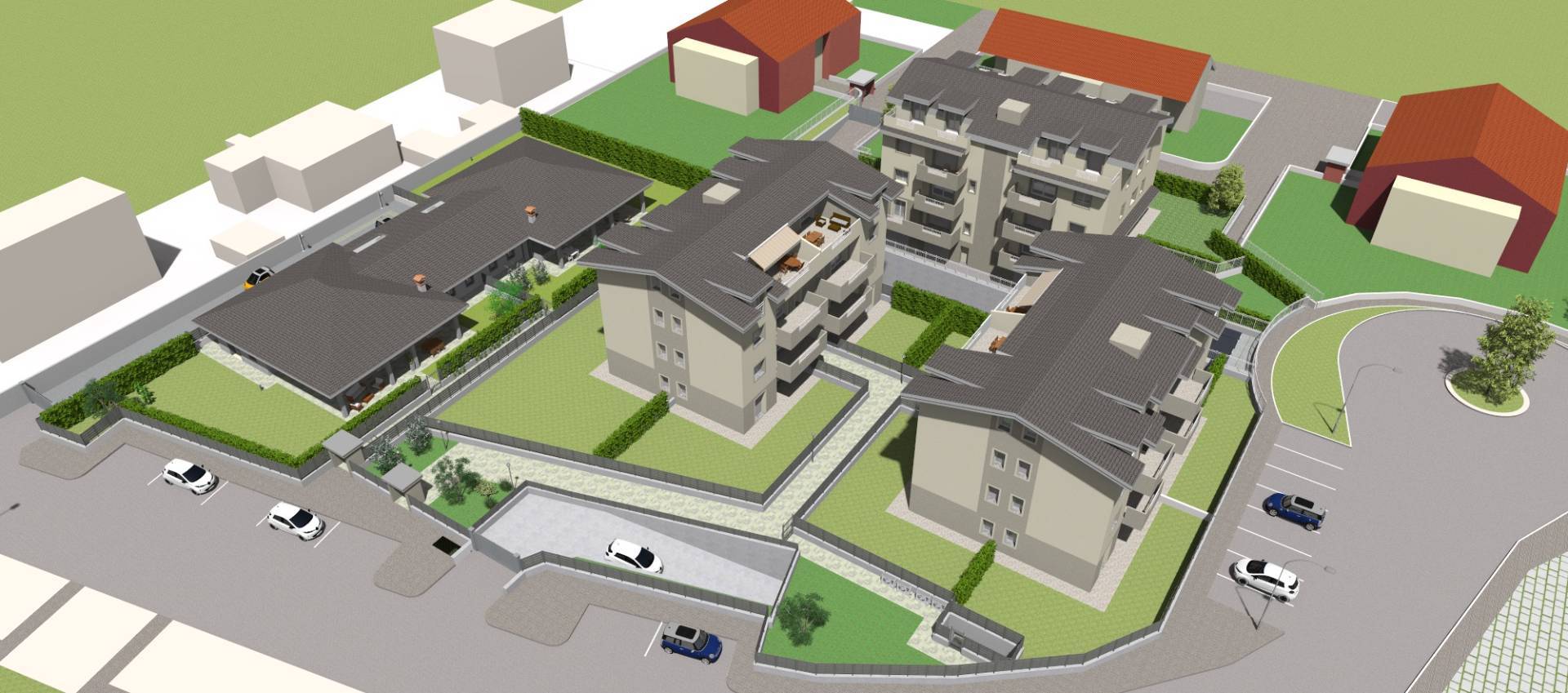 Quadrilocale con terrazzi in vendita a Lainate, Pagliera