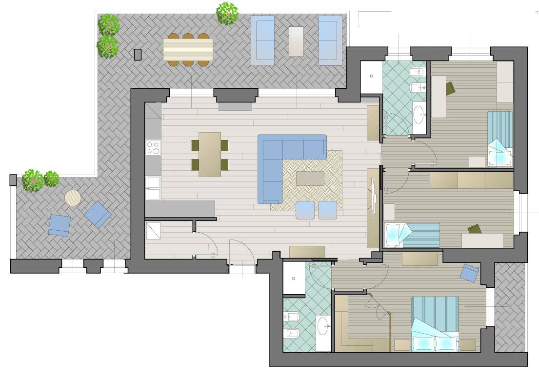 Quadrilocale con terrazzo in vendita a Rho