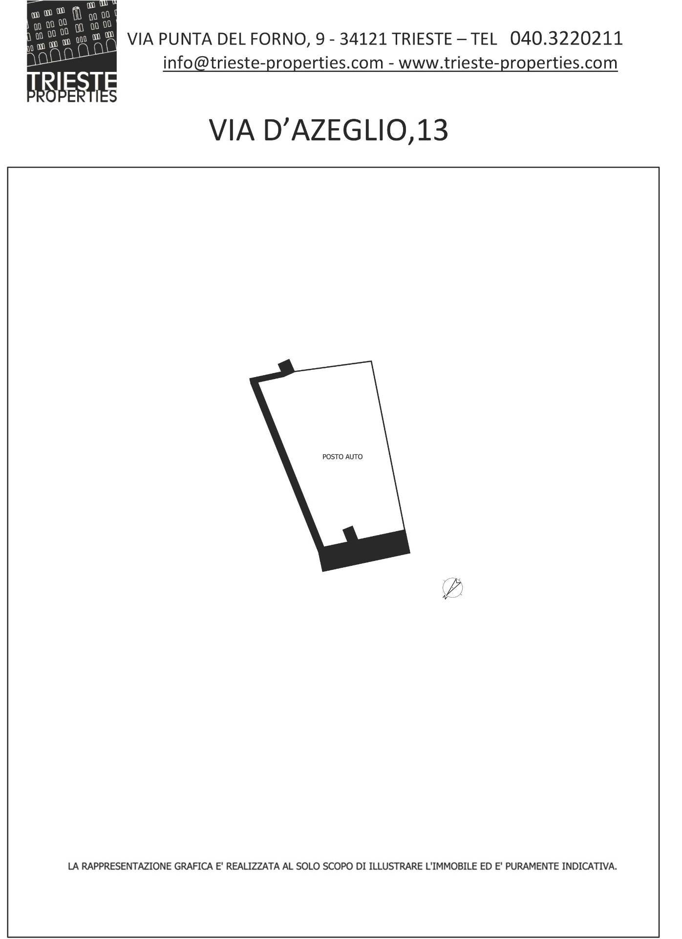 Posto auto coperto in affitto a Trieste, Centro