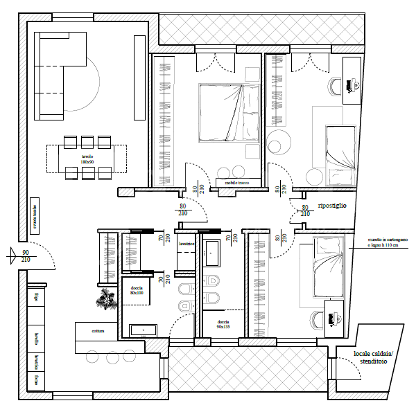 Trilocale ristrutturato a Cremona
