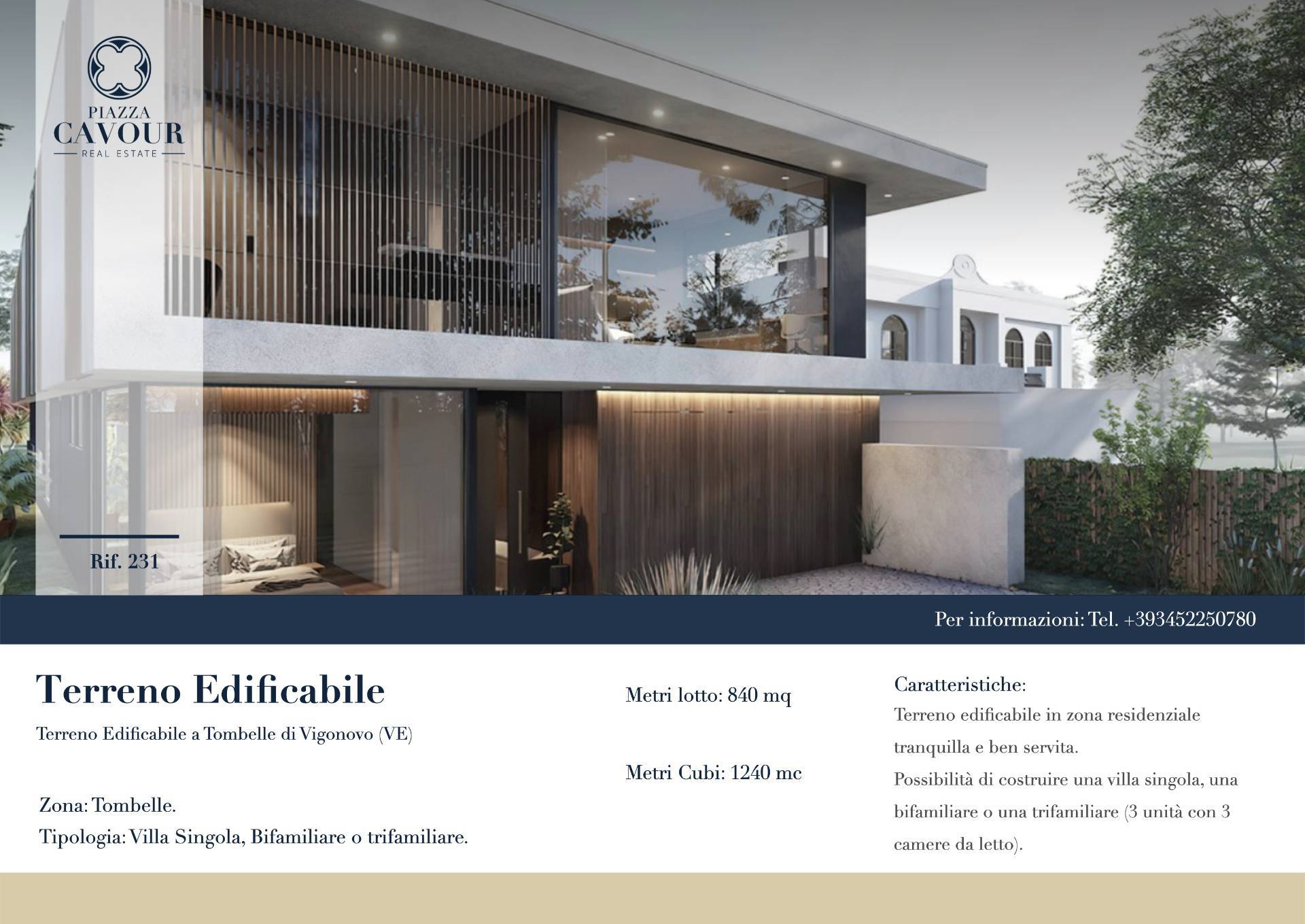 Terreno edificabile in vendita a Vigonovo, Tombelle